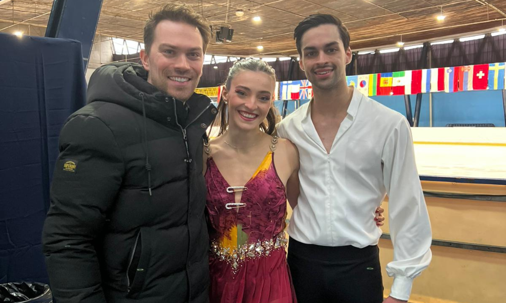 Natalia Pallu-Neves e Jayin Panesar no Golden Spin de Zgreb