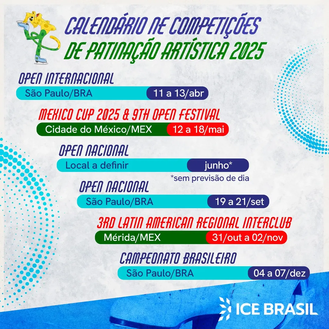 Calendário da patinação artística