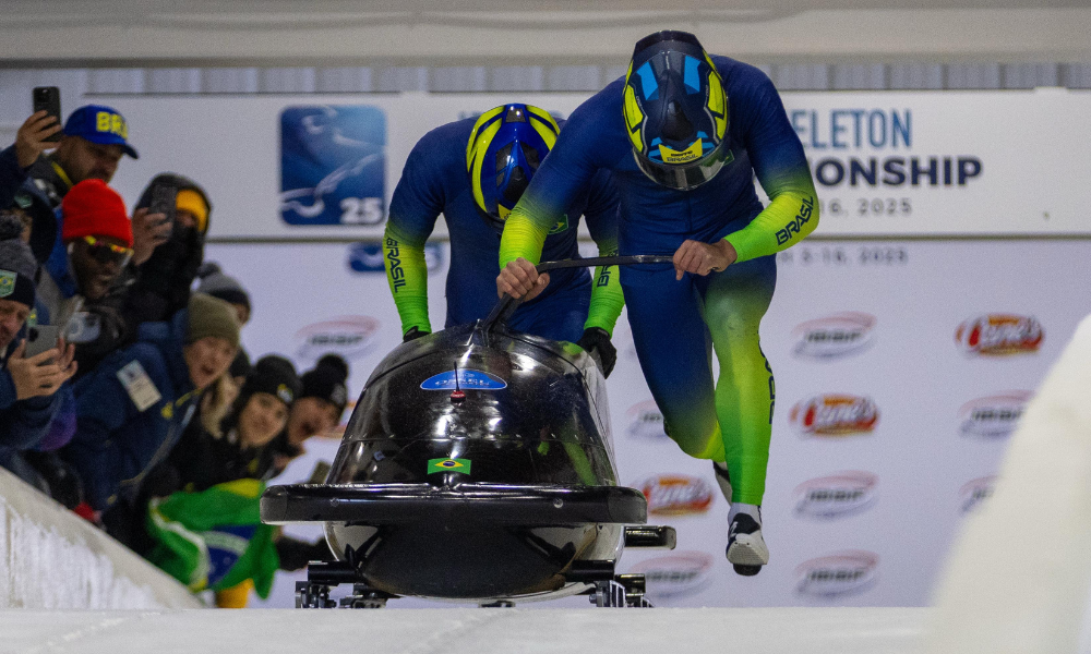 Gustavo Ferreira e Rafael Souza no Mundial de Bobsled em Lake Placid