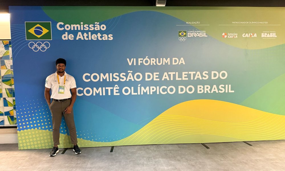 Erick Vianna representa atletas da CBDG no VI Fórum da Comissão de Atletas do Movimento Olímpico Brasileiro
